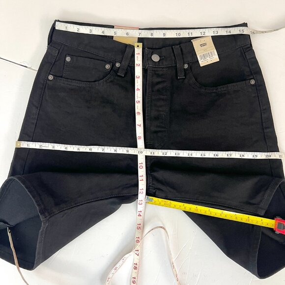 Sz 31x9- NWT Levi's 501 Original Fit Hemmed 9" Stretch Listless Short- Black - Picture 6 of 8